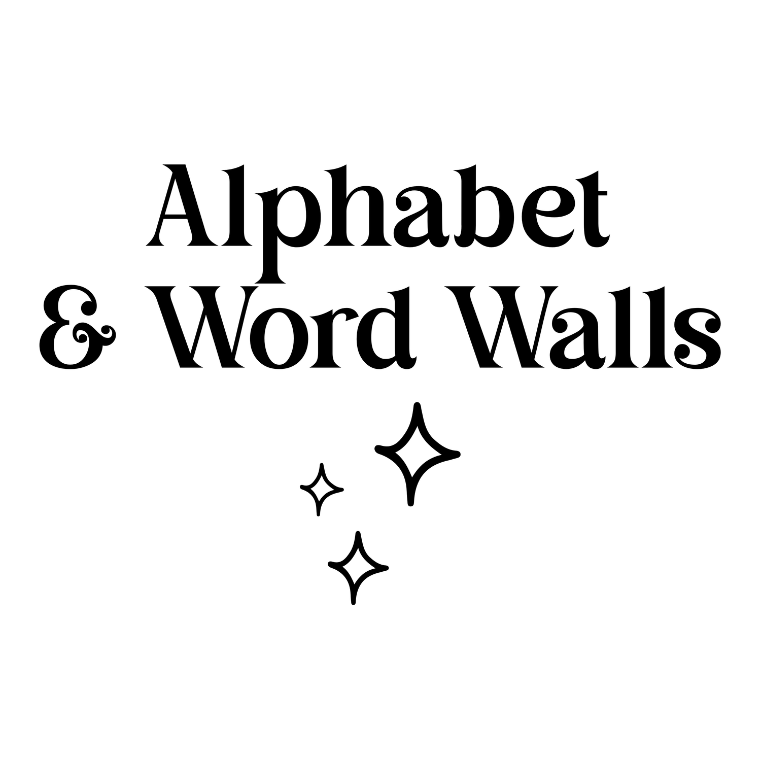 Alphabet and Word Walls