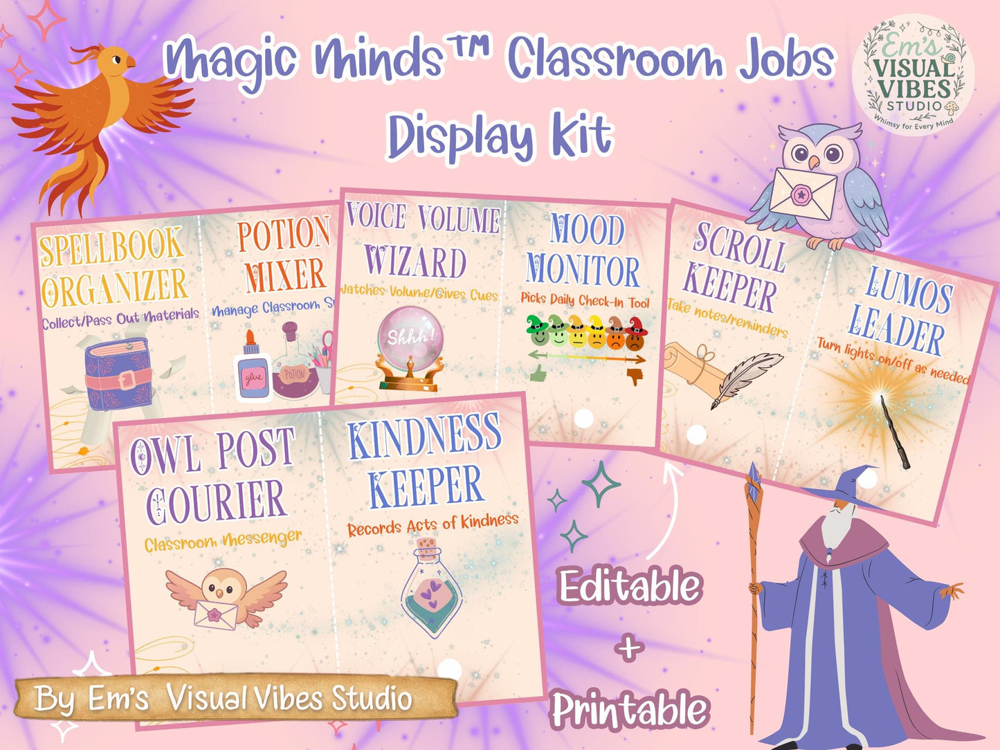 Magic Minds™ Classroom Jobs Display