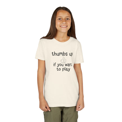 Thumbs Up If You Want to Play Tee | Inclusive Kids Shirt