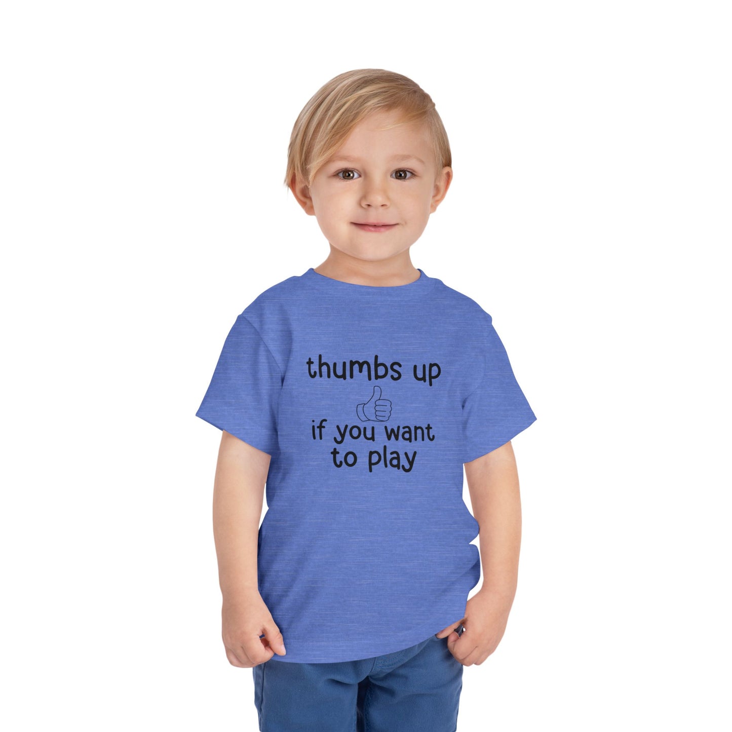 Thumbs Up If You Want to Play Tee | Inclusive Toddler Shirt