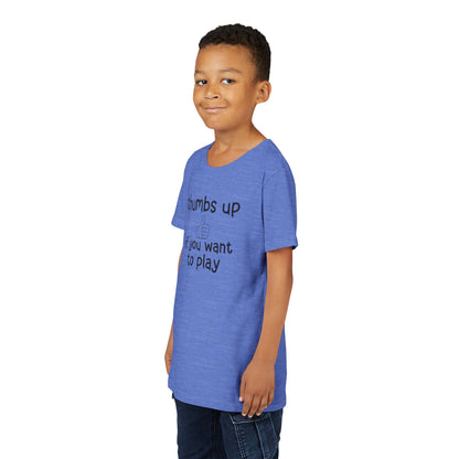 Thumbs Up If You Want to Play Tee | Inclusive Kids Shirt