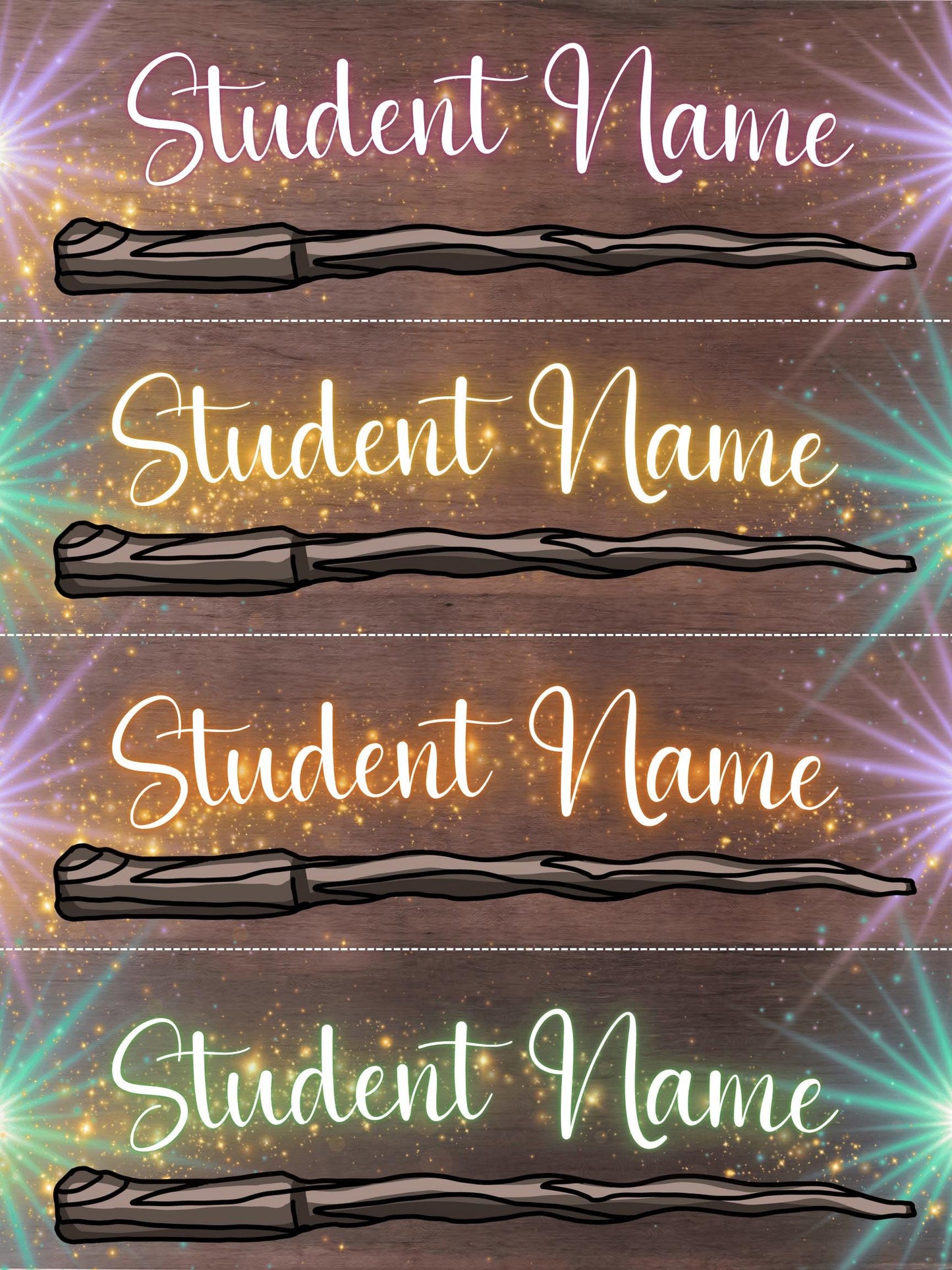 Magic Minds Editable Name Plates
