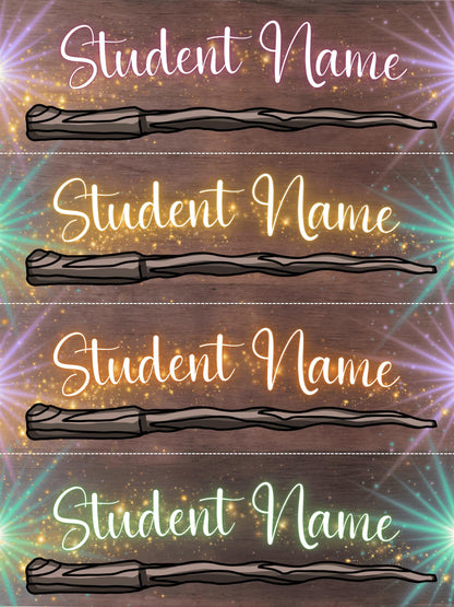 Magic Minds Editable Name Plates