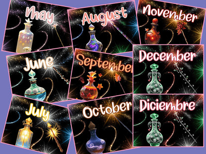 Wizard-Themed Birthday Bulletin Board Kit