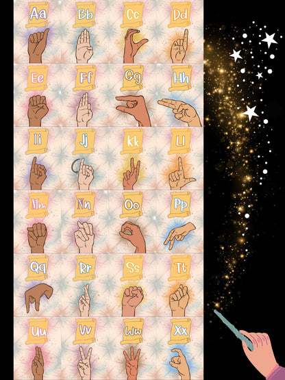 Magic Minds™ ASL Classroom Alphabet Posters