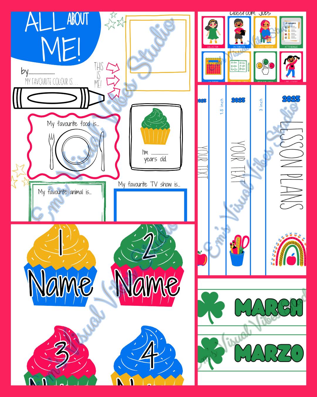 Back-to-School Rainbow Mega Bundle
