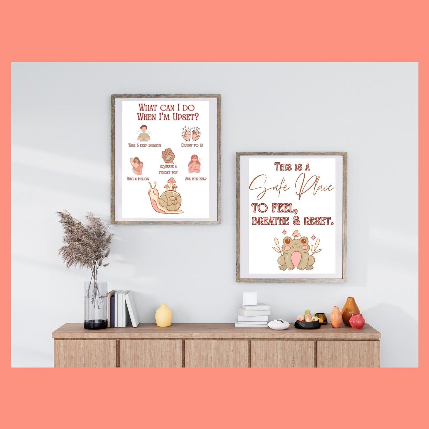 Gentle Calming Corner Whimsy Woods Poster Set