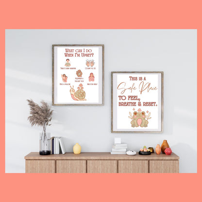 Gentle Calming Corner Whimsy Woods Poster Set