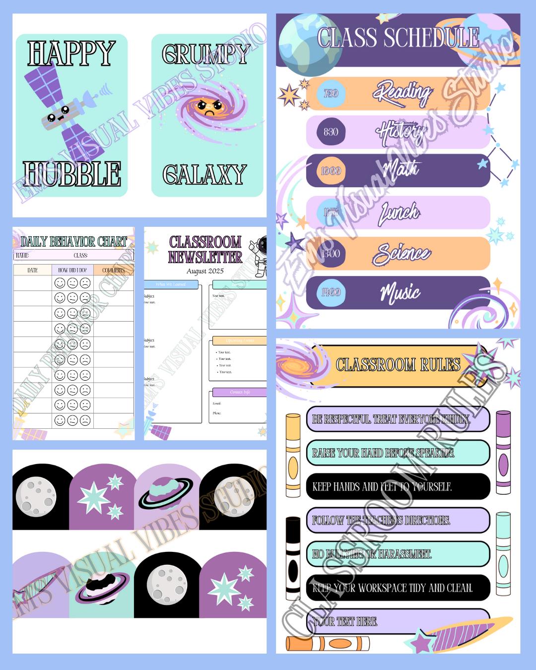 MEGA Space Classroom Decor Bundle