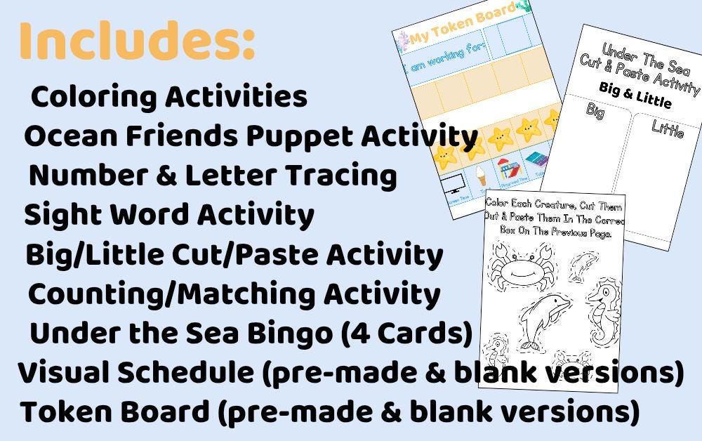 Summer Learning Pack - Under the Sea
