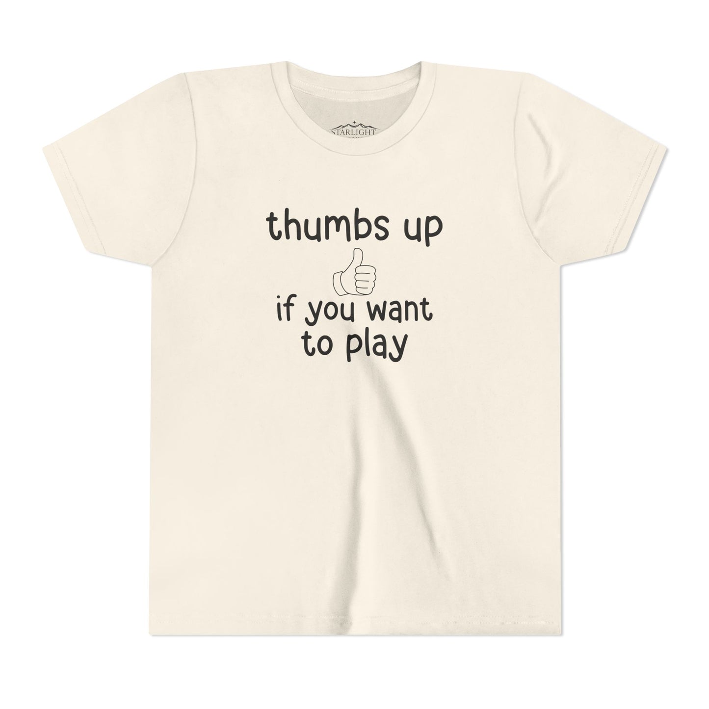 Thumbs Up If You Want to Play Tee | Inclusive Kids Shirt