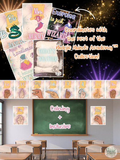 Magic Minds™ ASL Classroom Alphabet Posters