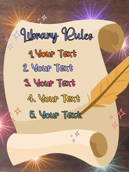 Magic Minds Library Signage Kit