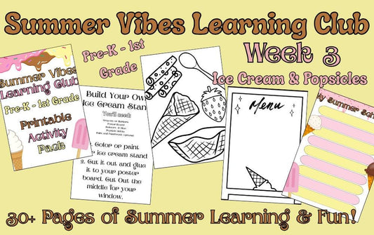 Summer Learning Pack - Ice Cream & Popsicles