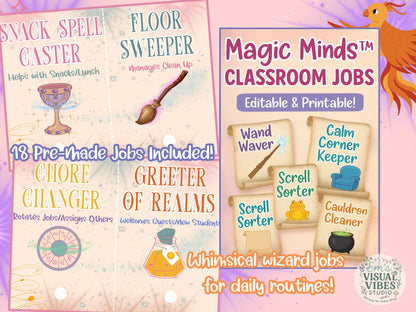 Magic Minds™ Classroom Jobs Display