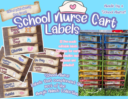 Magic Minds™ Rolling Supply Cart Label MEGA BUNDLE
