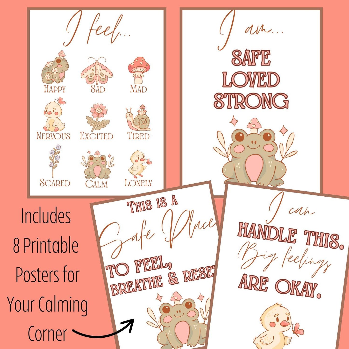Gentle Calming Corner Whimsy Woods Poster Set