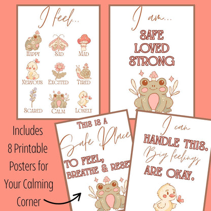 Gentle Calming Corner Whimsy Woods Poster Set