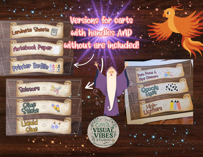 Magic Minds™ Teacher Supply Cart Labels