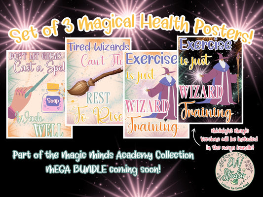 Magic Minds Academy Health Posters Set