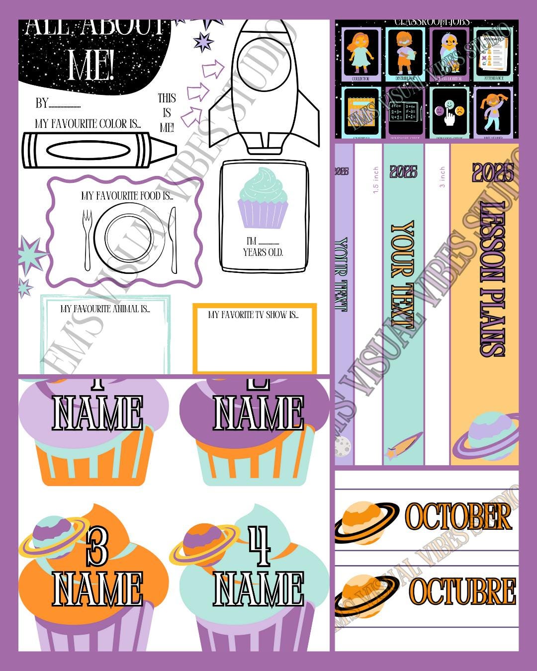 MEGA Space Classroom Decor Bundle
