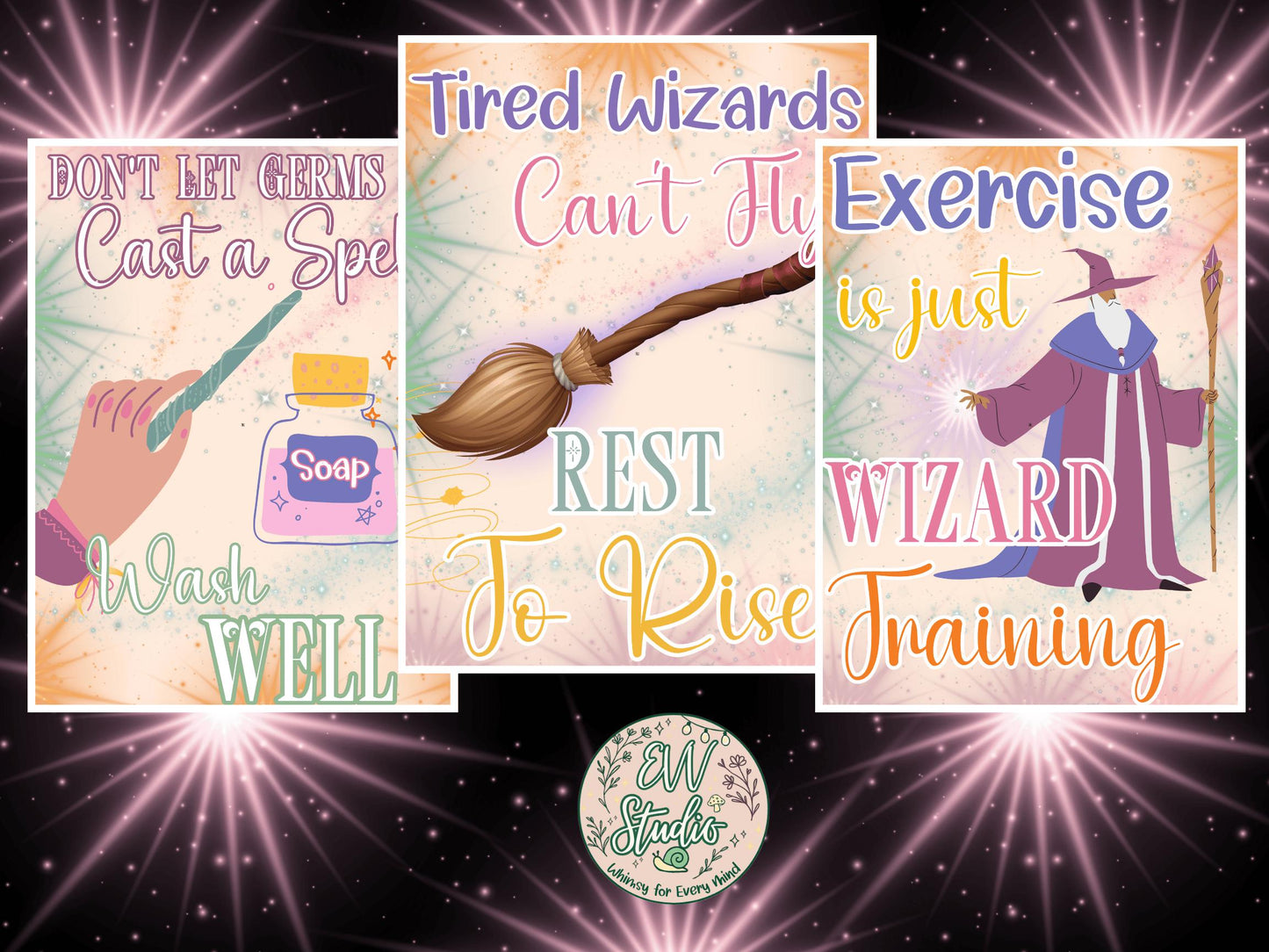 Magic Minds Academy Health Posters Set