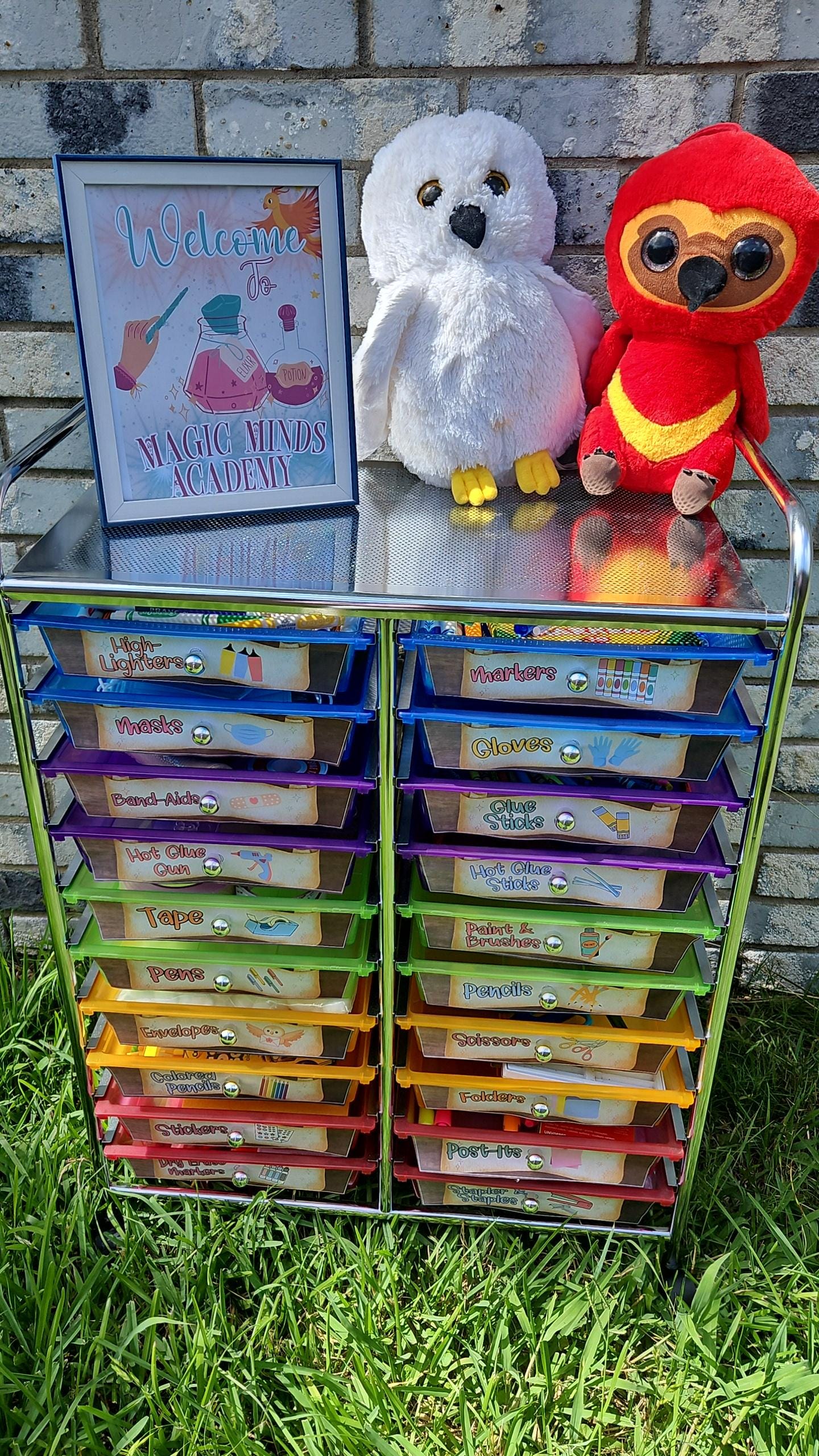 Magic Minds™ Teacher Supply Cart Labels