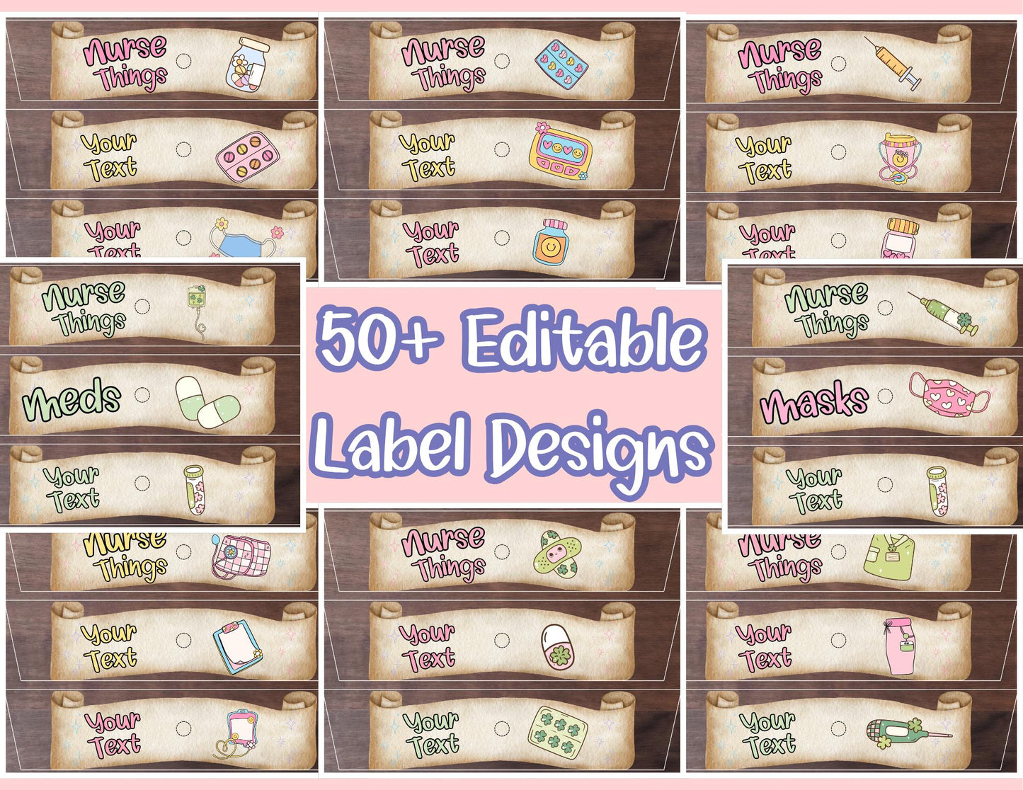 Magic Minds™ Rolling Supply Cart Label MEGA BUNDLE