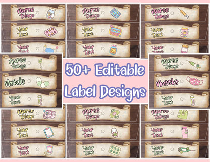Magic Minds™ Rolling Supply Cart Label MEGA BUNDLE