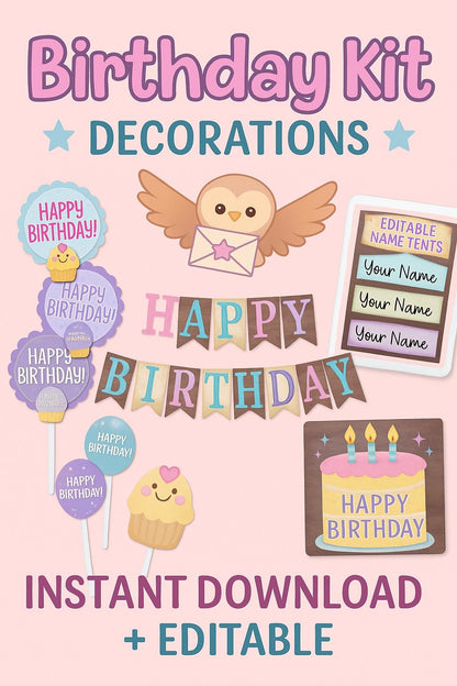 Wizard-Themed Birthday Bulletin Board Kit