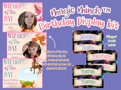Wizard-Themed Birthday Bulletin Board Kit